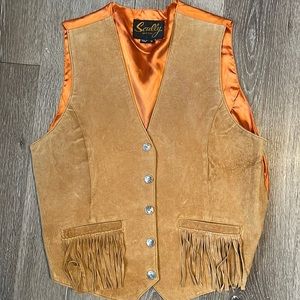 Women’s Western scully Leather vest